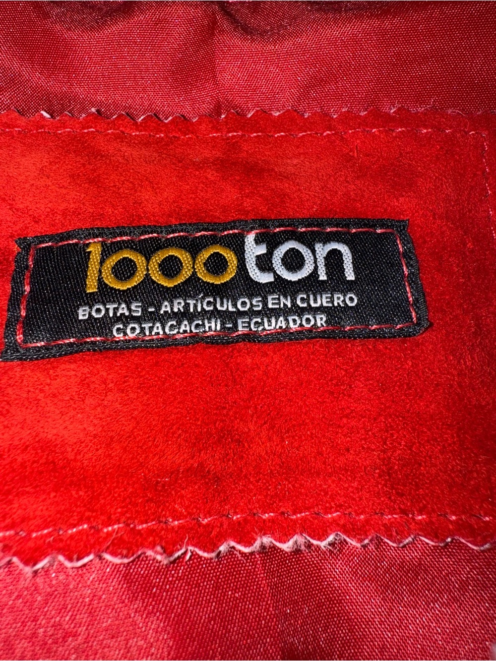 Red Suede Zip-Front Jacket - Picture 2 of 7